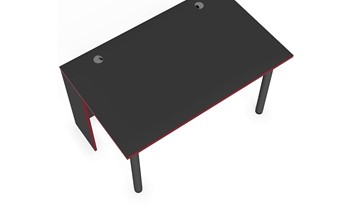 Компьютерный стол SKILLL SSTG 1385.1 , (1360x850x750), Антрацит/ Красный в Тамбове - предосмотр 3