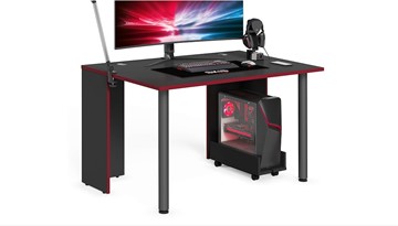 Компьютерный стол SKILLL SSTG 1385.1 , (1360x850x750), Антрацит/ Красный в Тамбове - предосмотр