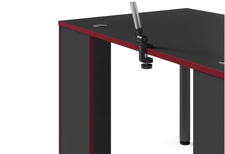 Компьютерный стол SKILLL SSTG 1385.1 , (1360x850x750), Антрацит/ Красный в Тамбове - изображение 6
