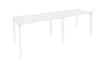 Офисный стол на металлокаркасе O.MP-RS-2.2.7 Белый/Белый бриллиант в Тамбове