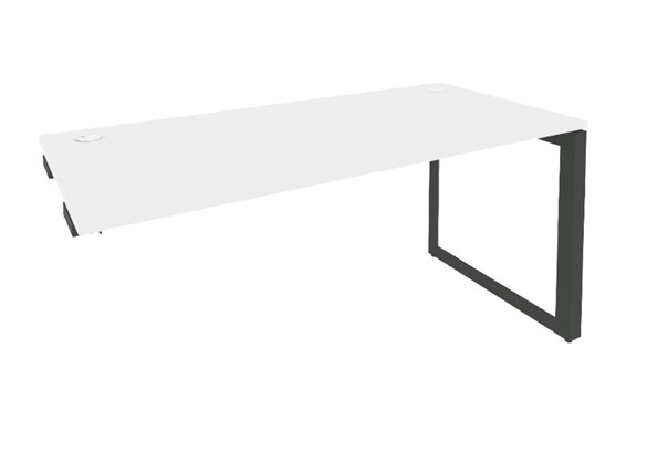 Приставной стол O.MO-SPR-4.8 Антрацит/Белый бриллиант в Тамбове - изображение