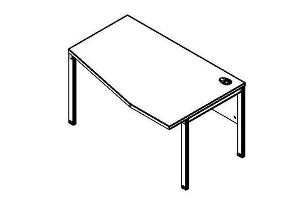 Письменный стол XMCT 149R, правый, 1400х900х750 в Тамбове - изображение
