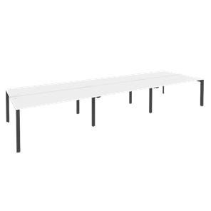 Стол на металлокаркасе O.MP-D.RS-6.4.7 (Антрацит/Белый бриллиант) в Тамбове