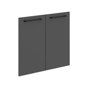 Дверь для шкафчика низкая MORRIS TREND Антрацит/Кария Пальмира MLD 42-2 (844х765х18) в Тамбове