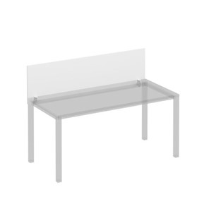 Экран для стола 160 на белом каркасе с кронштейнами Комфорт КФ, белый премиум (160x45x1.8) К.Б 843 в Тамбове