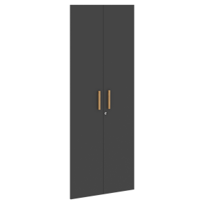 Двери для шкафов высокие с замком FORTA Черный Графит FHD 40-2(Z)  (794х18х1932) в Тамбове