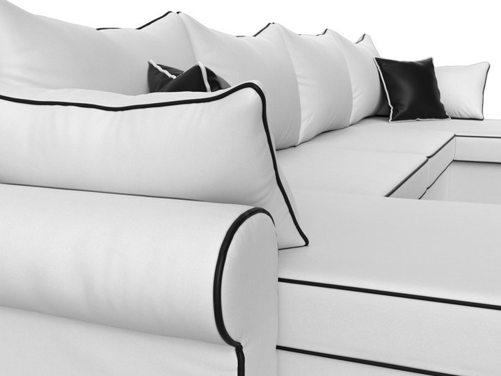 П-образный диван Элис, Белый (экокожа) в Тамбове - изображение 5