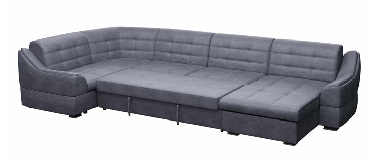 Большой диван с оттоманкой и креслом Антарес 1 ПДУ New в Тамбове - изображение 1