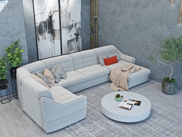 Большой диван с оттоманкой и креслом Антарес 1 ПДУ New в Тамбове - предосмотр 4