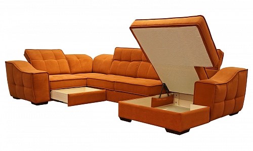 Угловой диван N-11-M (П1+ПС+УС+Д2+Д5+П1) в Тамбове - изображение 1