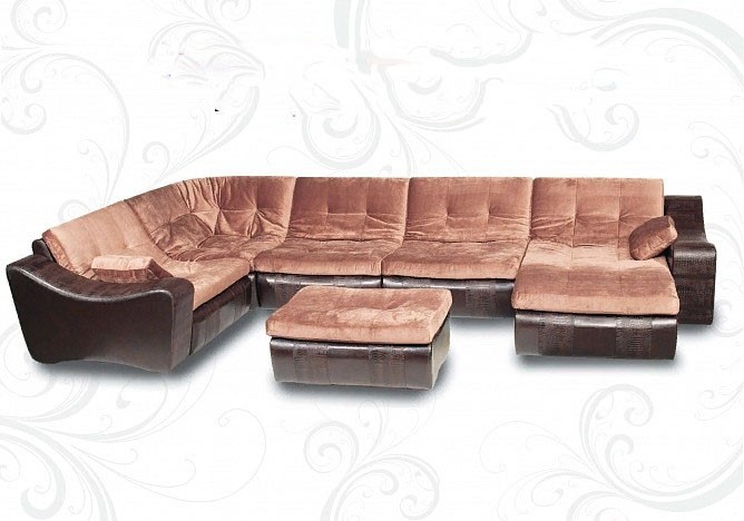 П-образный диван Плимут-Лувр 410х230х175 в Тамбове - изображение 1