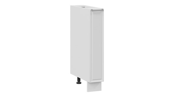 Шкаф напольный с выдвижной корзиной Белладжио 1Н15К (Белый, Фон белый) в Тамбове - изображение