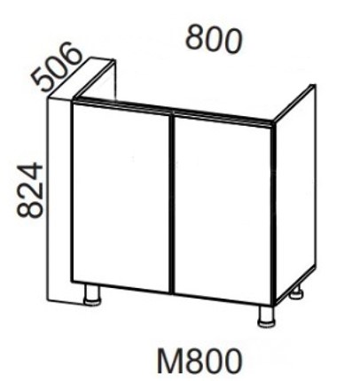 Кухонная тумба Модерн м800 в Тамбове - изображение