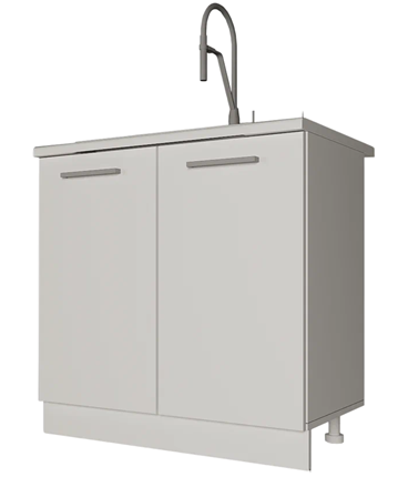 Кухонная тумба НМ 80, Бетон пайн/Белый в Тамбове - изображение