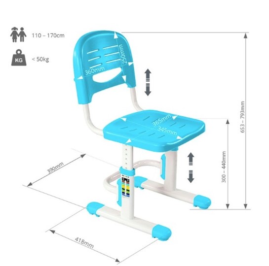 Детский стул SST3 Blue в Тамбове - изображение 4