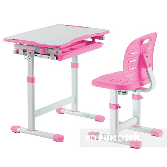 Растущая парта + стул Piccolino III Pink в Тамбове - изображение 1