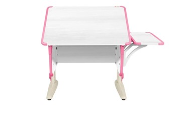 Детский стол-трансформер 4/75 (СУТ.41) + Polka_b 4/550 Рамух белый/бежевый/розовый в Тамбове