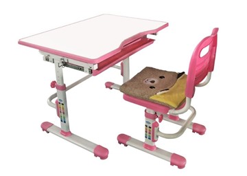 Детский стол-трансформер RIFFORMA SET-10, розовый в Тамбове