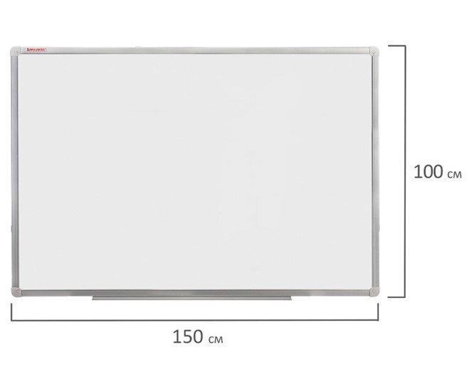 Доска магнитная настенная BRAUBERG 100х150 см, алюминиевая рамка в Тамбове - изображение 8