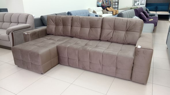 Угловой диван с оттоманкой Реал ДУ Graund 03 велюр в Тамбове - изображение
