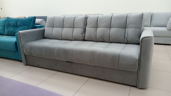 Прямой диван Татьяна 5 БД Граунд 05 серый в Тамбове - изображение