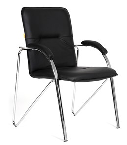 Кресло CHAIRMAN 850 Экокожа Terra 118 черная в Тамбове - предосмотр